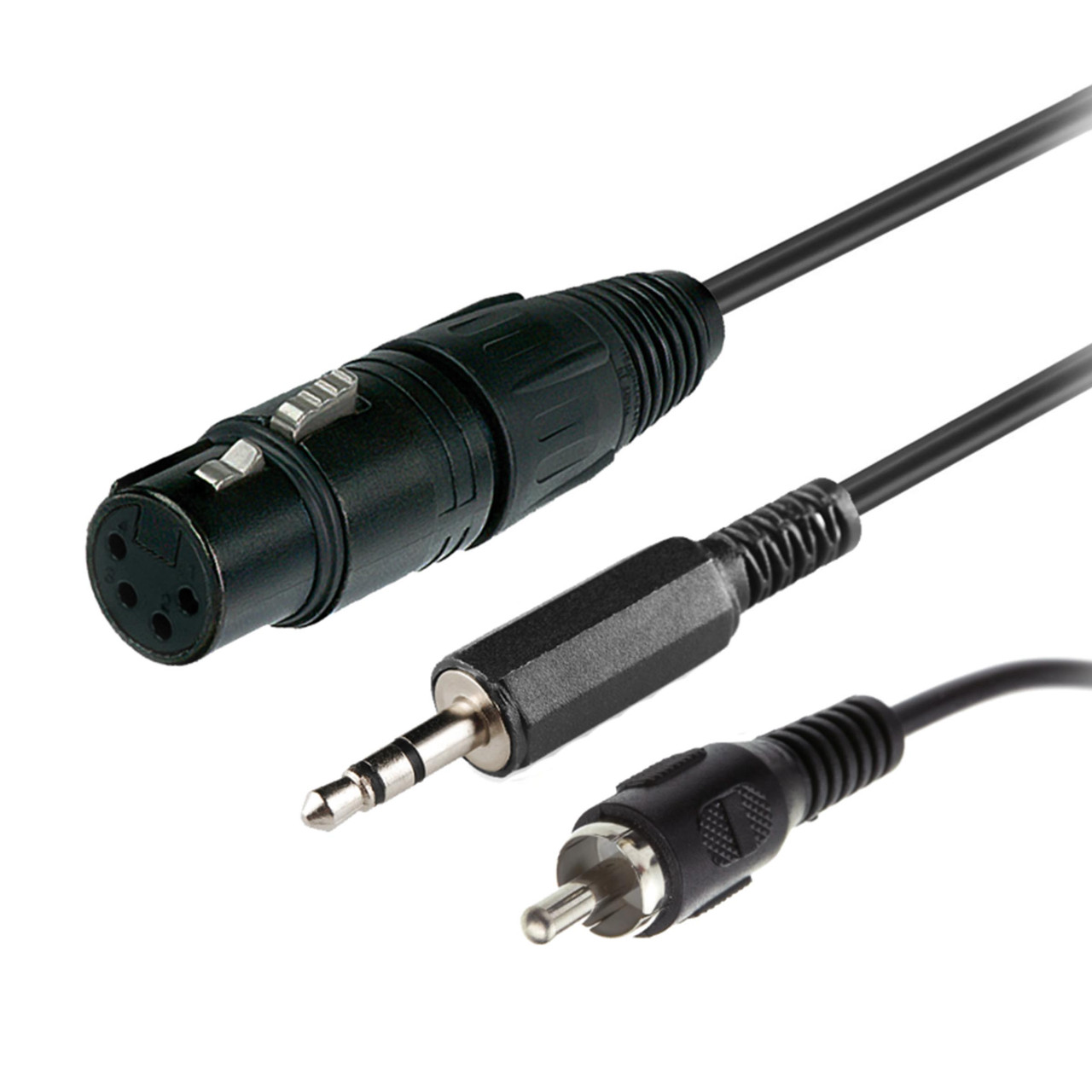 4 Pin XLR to 1/8in (3.5mm) TRS and RCA for FLEX-6400(M) or FLEX-6600(M) –  FlexRadio